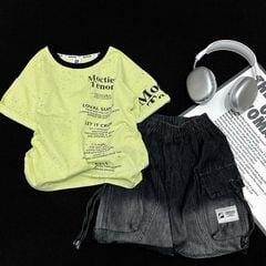 Bộ jean Quảng Châu bé trai Moctie 9831