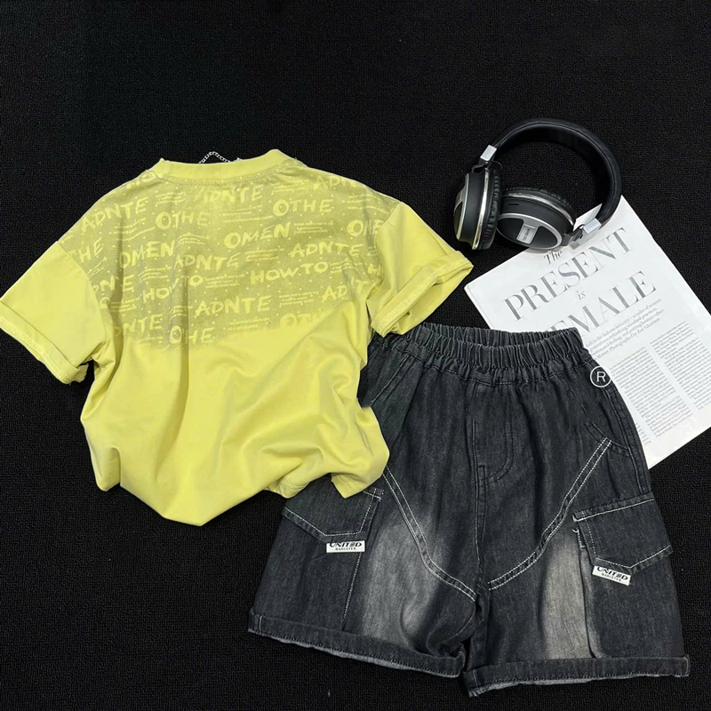 Bộ jean Quảng Châu bé trai OMEN 9822