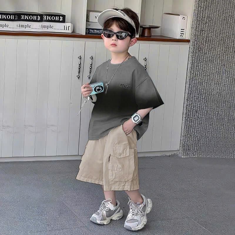 Bộ kaki bé trai loang Bic