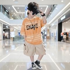 Bộ kaki bé trai túi hộp Snake