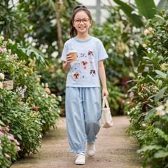 BỘ QUẦN SUÔNG ĐŨI BÉ GÁI HÌNH CÚN