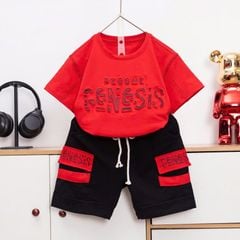 Bộ thun bé trai chữ nổi Become