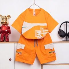 Bộ thun bé trai phối Element