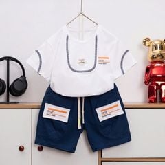 Bộ thun bé trai viền Milan