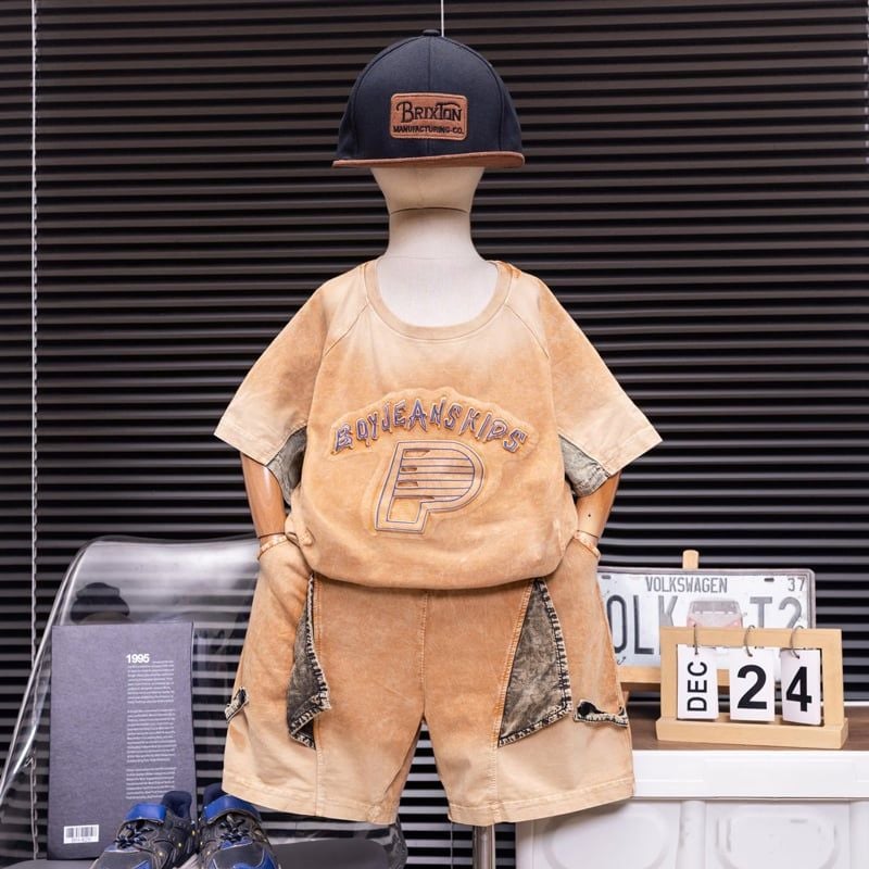 bộ thun bé trai wash đá BoyJean