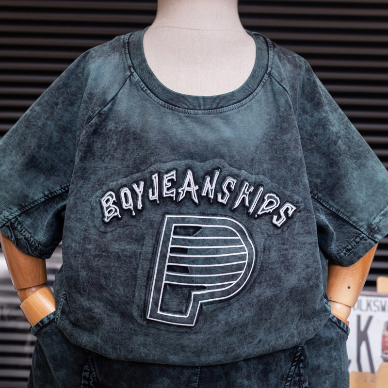 bộ thun bé trai wash đá BoyJean