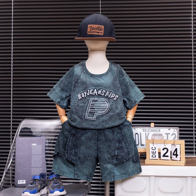 bộ thun bé trai wash đá BoyJean