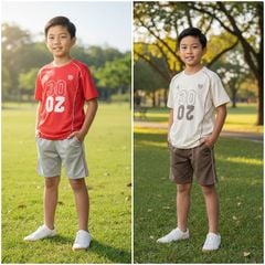 Bộ thun bé trai thể thao 2030