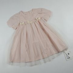 Đầm bé gái ren 3 nơ 2205