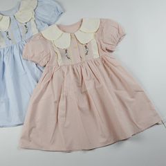 Đầm bé gái tiểu thư thêu hoa