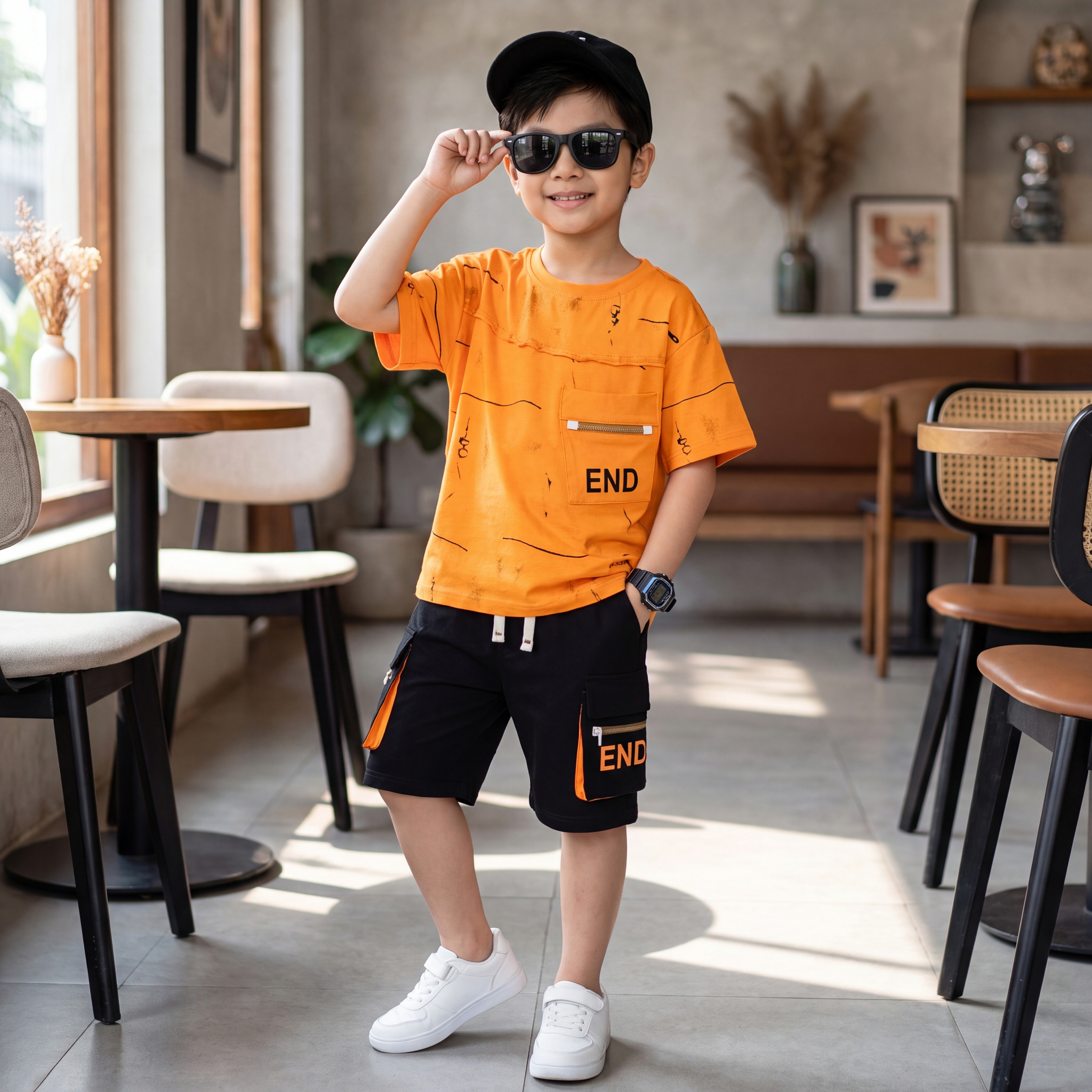 BỘ thun bé trai loang END