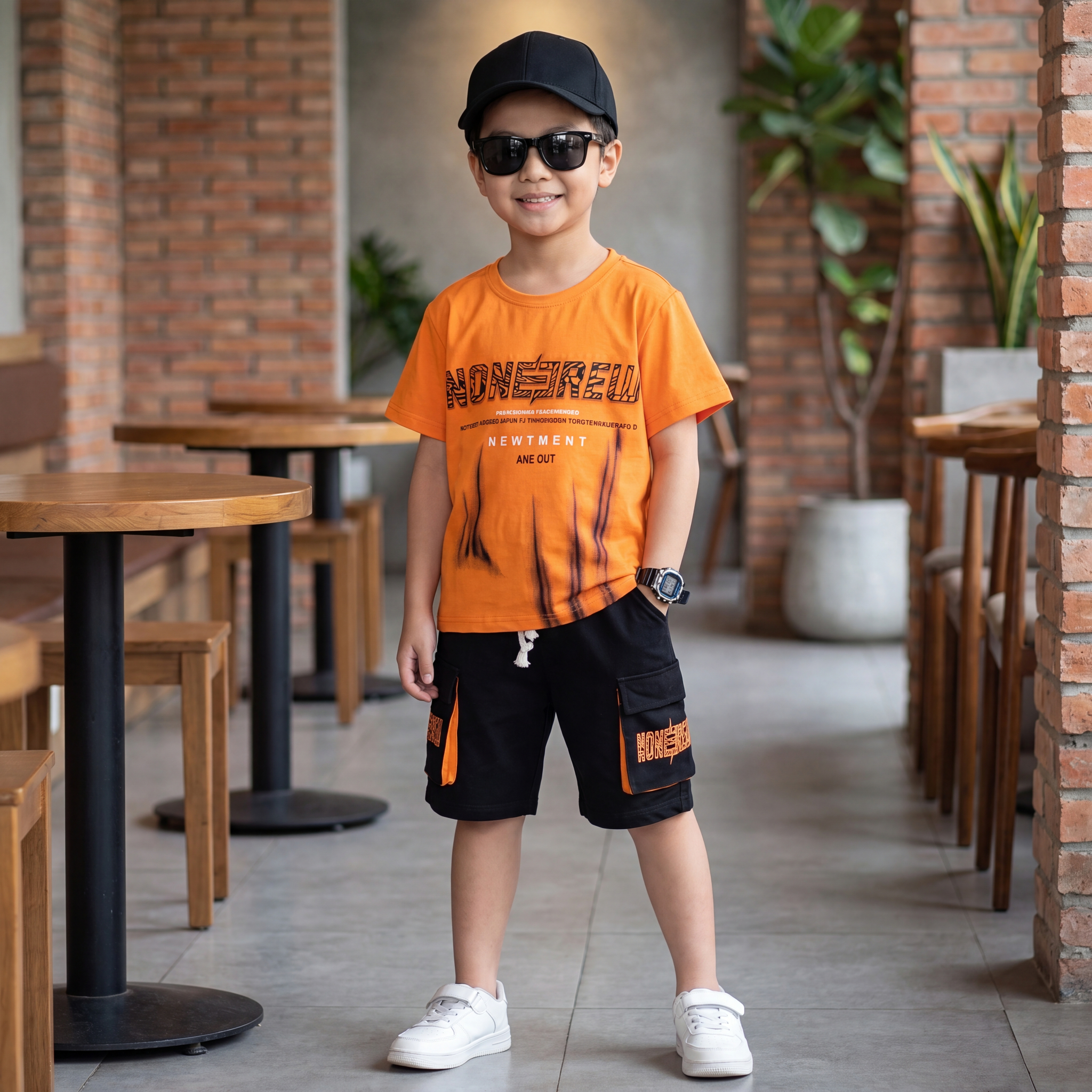 Bộ thun bé trai túi hộp Nonedrew