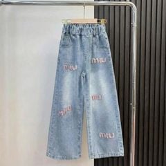 Quần jean suông Quảng Châu bé gái Niu Niu