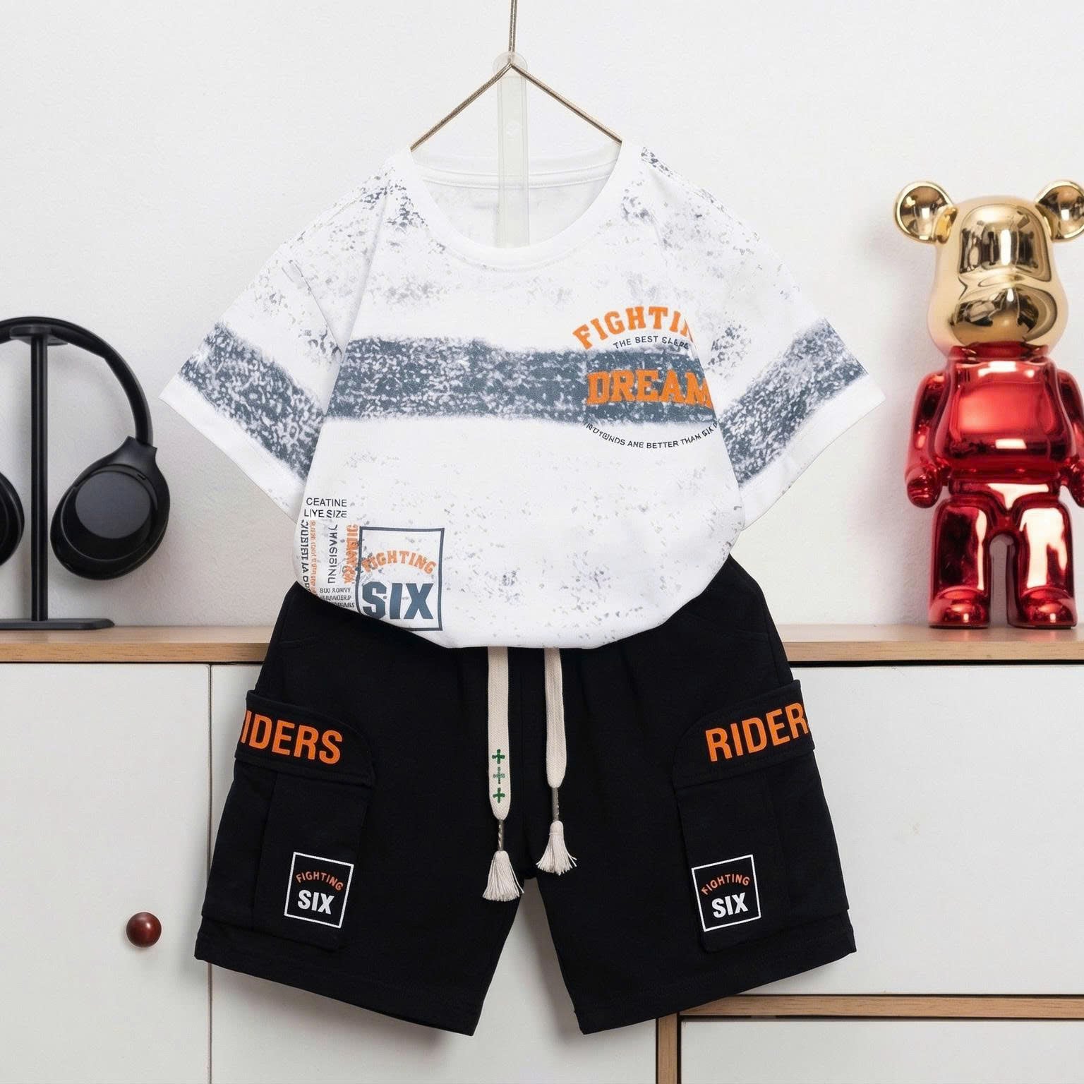 Bộ thun bé trai túi hộp Fight Dream