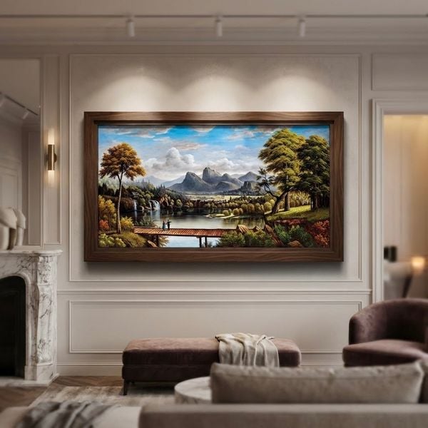  TRANH PHONG CẢNH LÀNG QUÊ 1 