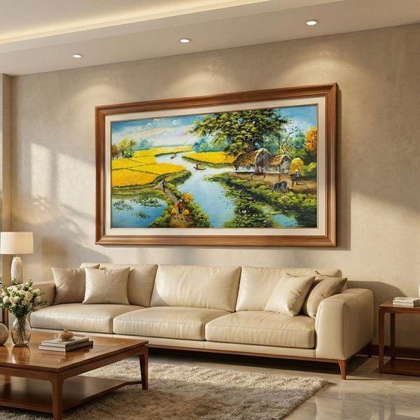  TRANH PHONG CẢNH LÀNG QUÊ 3 