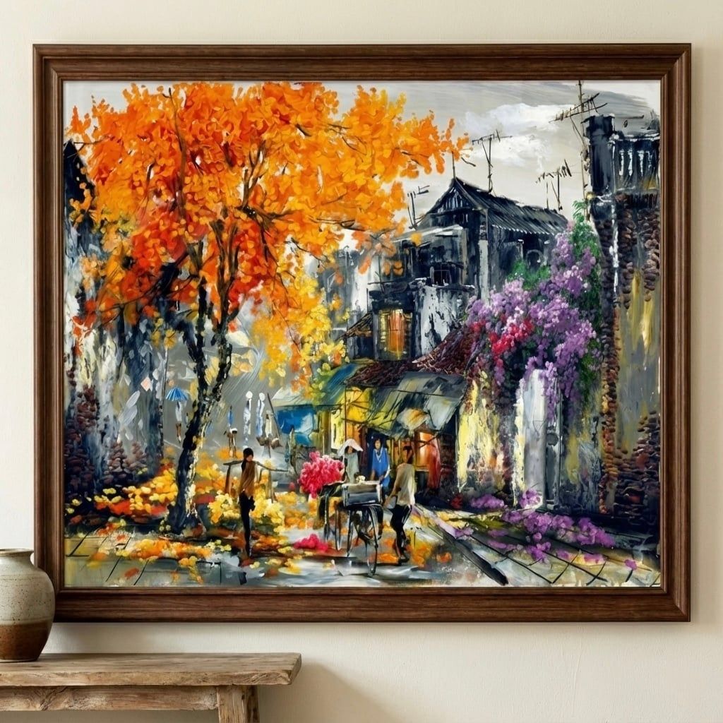  TRANH PHONG CẢNH LÀNG QUÊ 5 