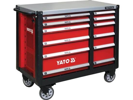  Tủ đựng đồ nghề cao cấp 12 ngăn kết hợp bàn làm việc Yato YT-09003 