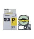  Băng nhãn in Tepra SC12Y (chữ đen nền vàng 12mm) 
