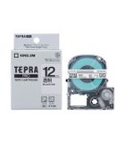  Băng nhãn Tepra ST12K 12mm chữ đen nền trong 