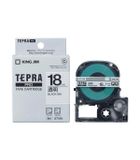  Băng nhãn Tepra ST18K 18mm chữ đen nền trong 