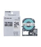  Băng nhãn Tepra ST24K 24mm chữ đen nền trong 