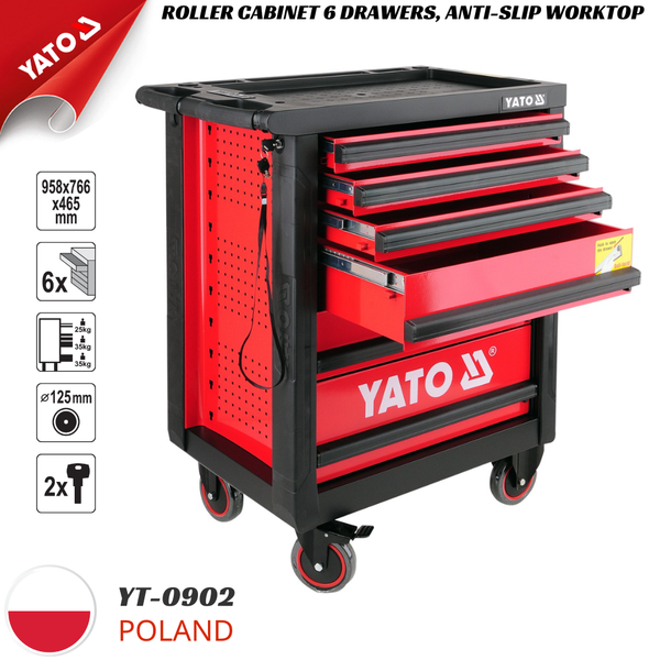 Tủ đựng đồ nghề cao cấp 6 ngăn Yato YT-0902
