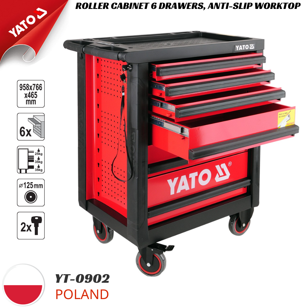  Tủ đựng đồ nghề cao cấp 6 ngăn Yato YT-0902 