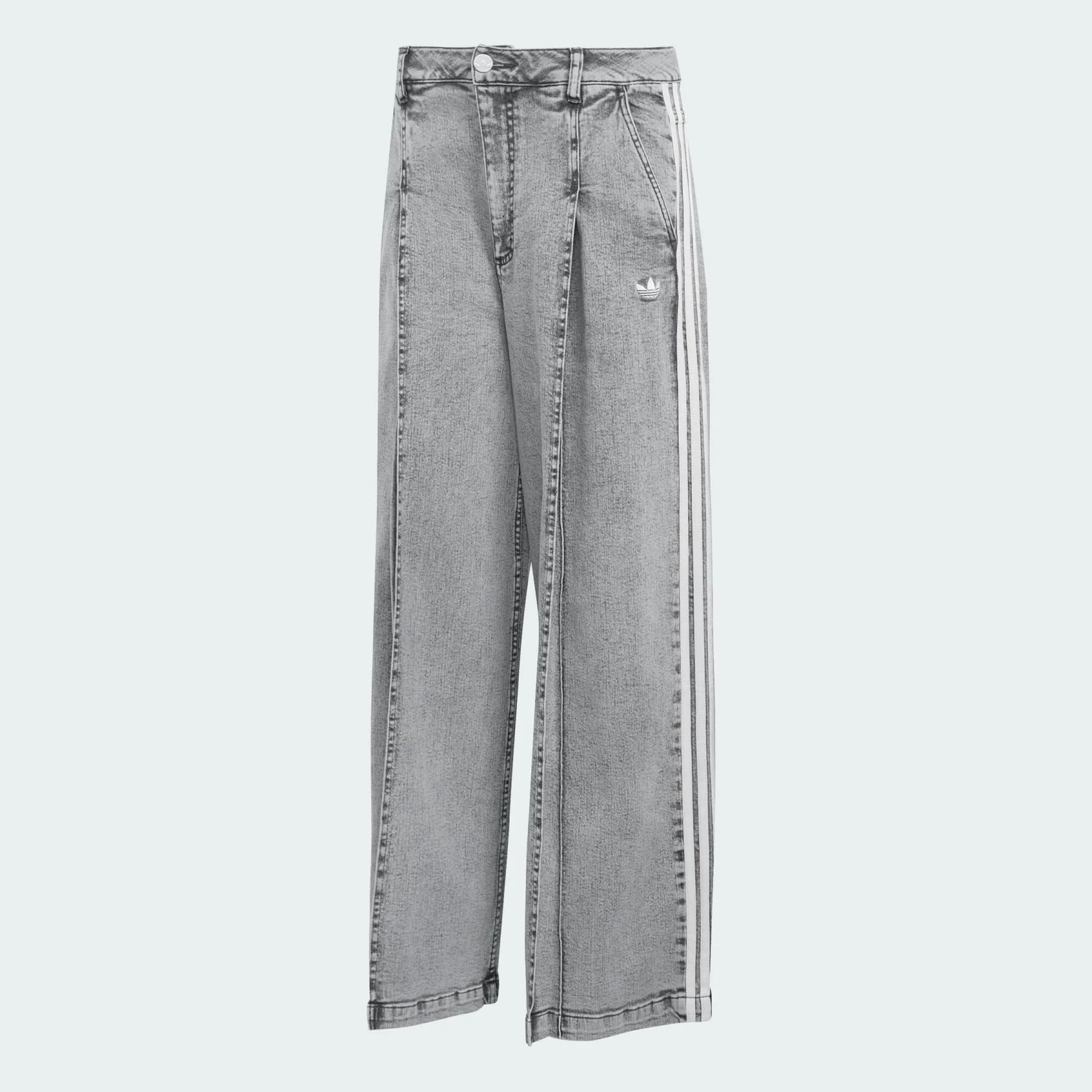  QUẦN DÀI NỮ ADIDAS DENIM PLEATS WIDE LEG PANTS - LF3777 