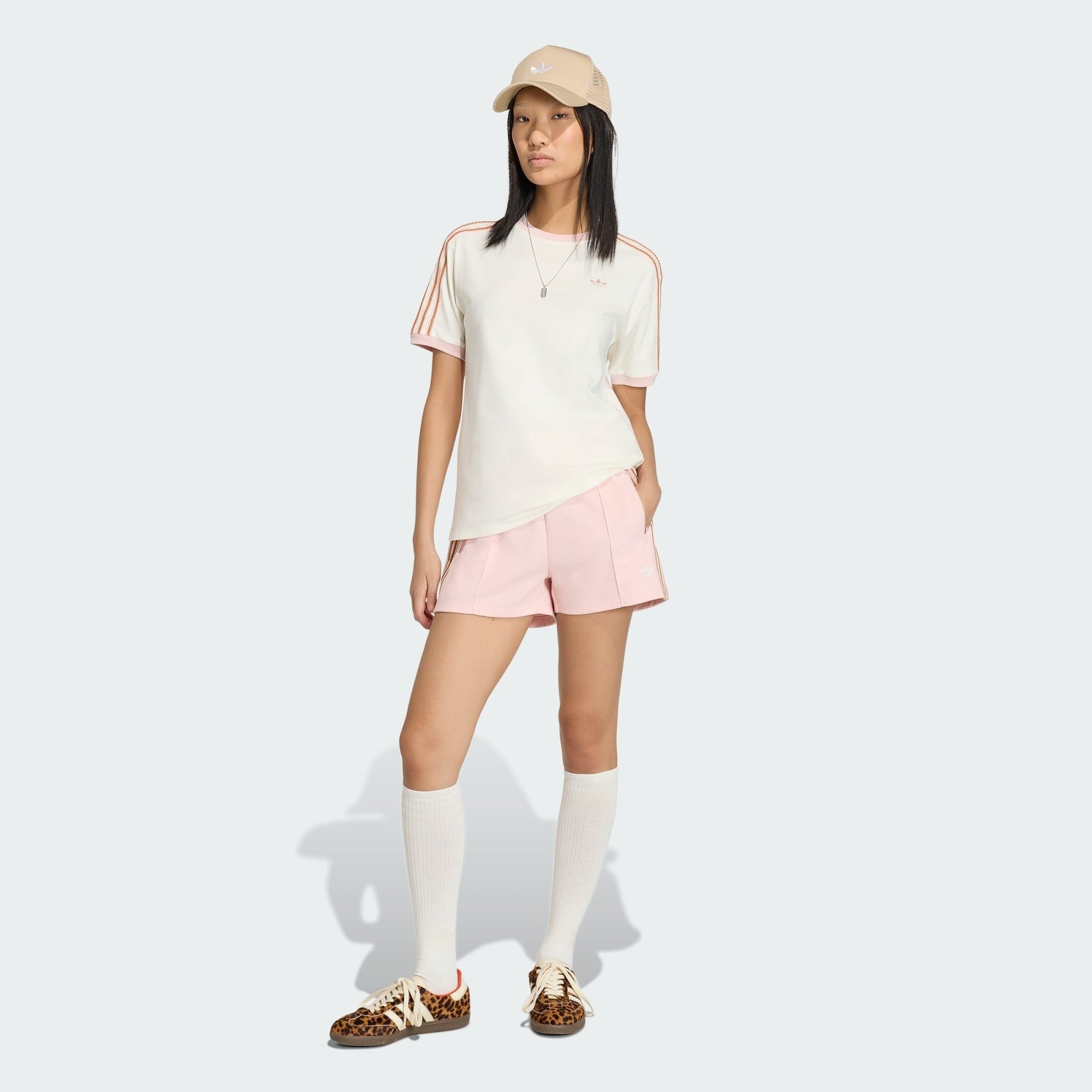  ÁO THUN NỮ ADIDAS ORIGINALS SUMMER GLOW ADVANCED THREE STRIPES 