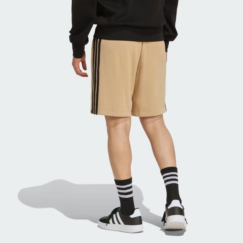  Quần Short Nam Vải Thun Da Cá 3 Sọc Essential 