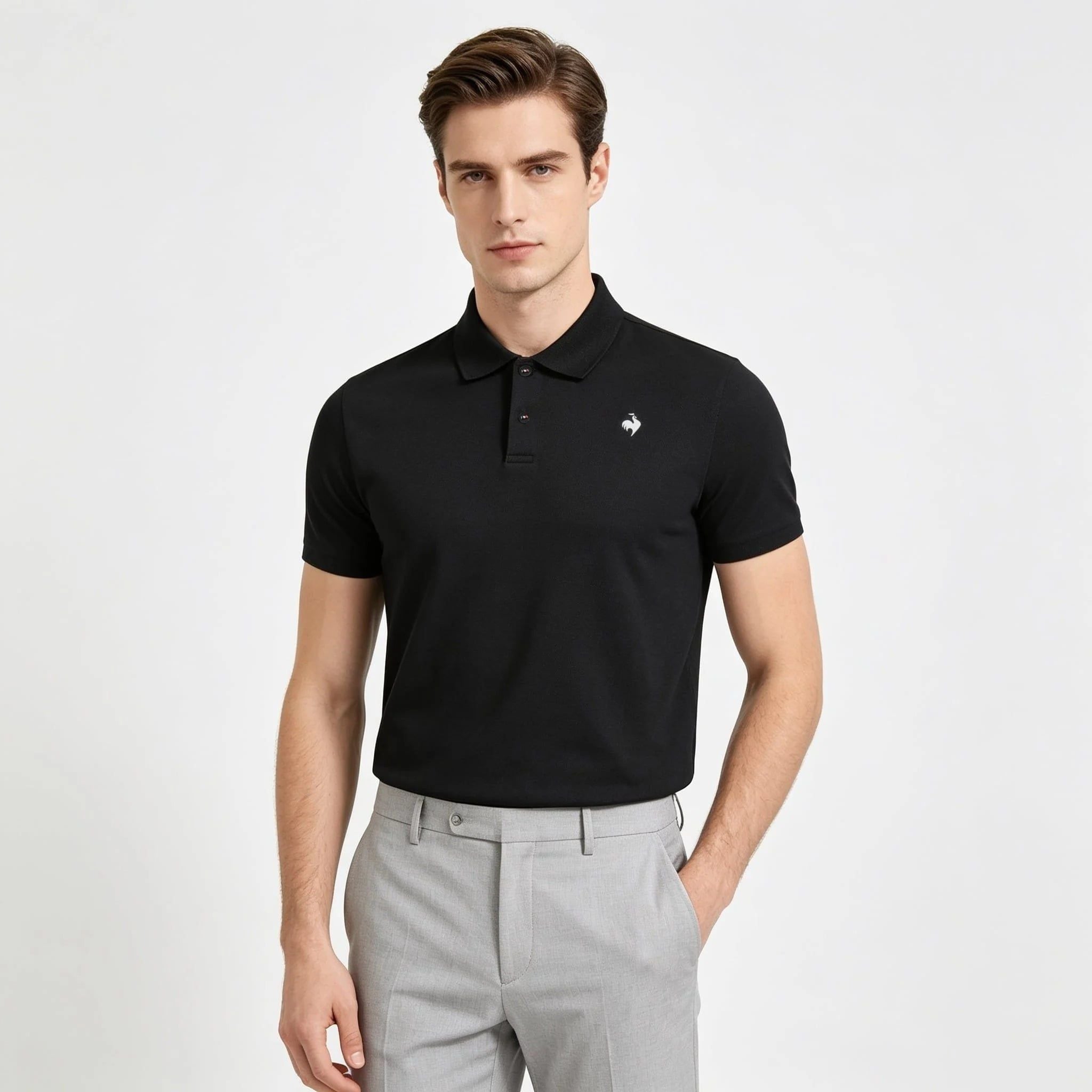  Áo polo Nam Le Coq Sportif - QR123ETS31-BLK0 