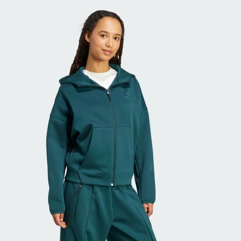  Áo Hoodie Nữ Khóa Kéo Dọc Thân adidas Z.N.E. 