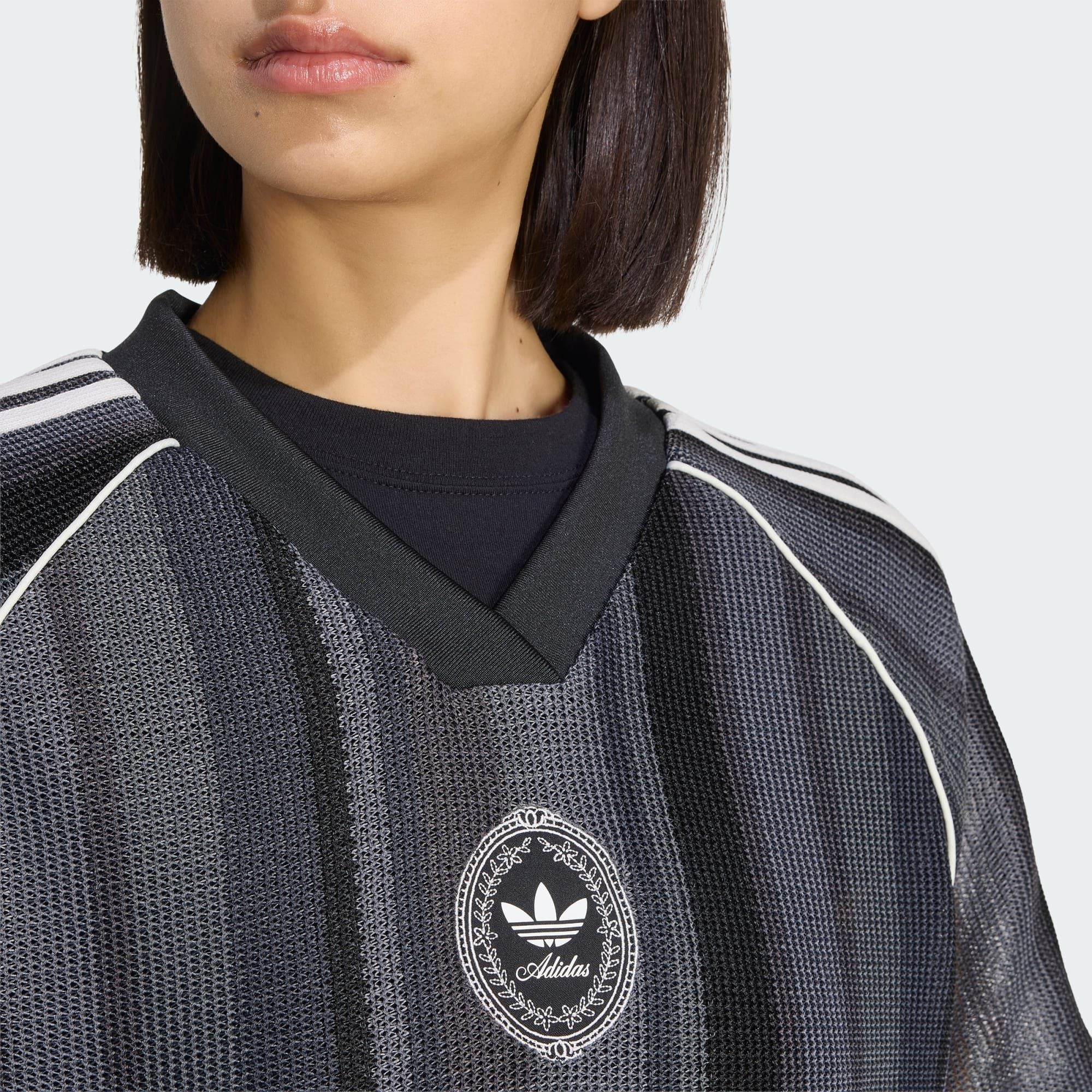  ÁO ĐẤU NỮ DỆT KIM OVERSIZE ADIDAS ORIGINALS SUMMER GLOW 