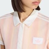  ÁO POLO NỮ SỌC DÁNG LỬNG ADIDAS ORIGINALS SUMMER GLOW 