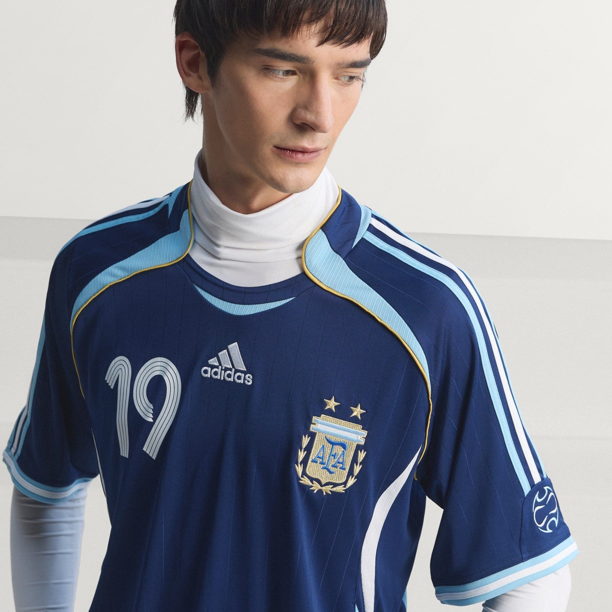  Áo Đấu Nam Sân Khách Argentina 2006 Phiên Bản Messi 