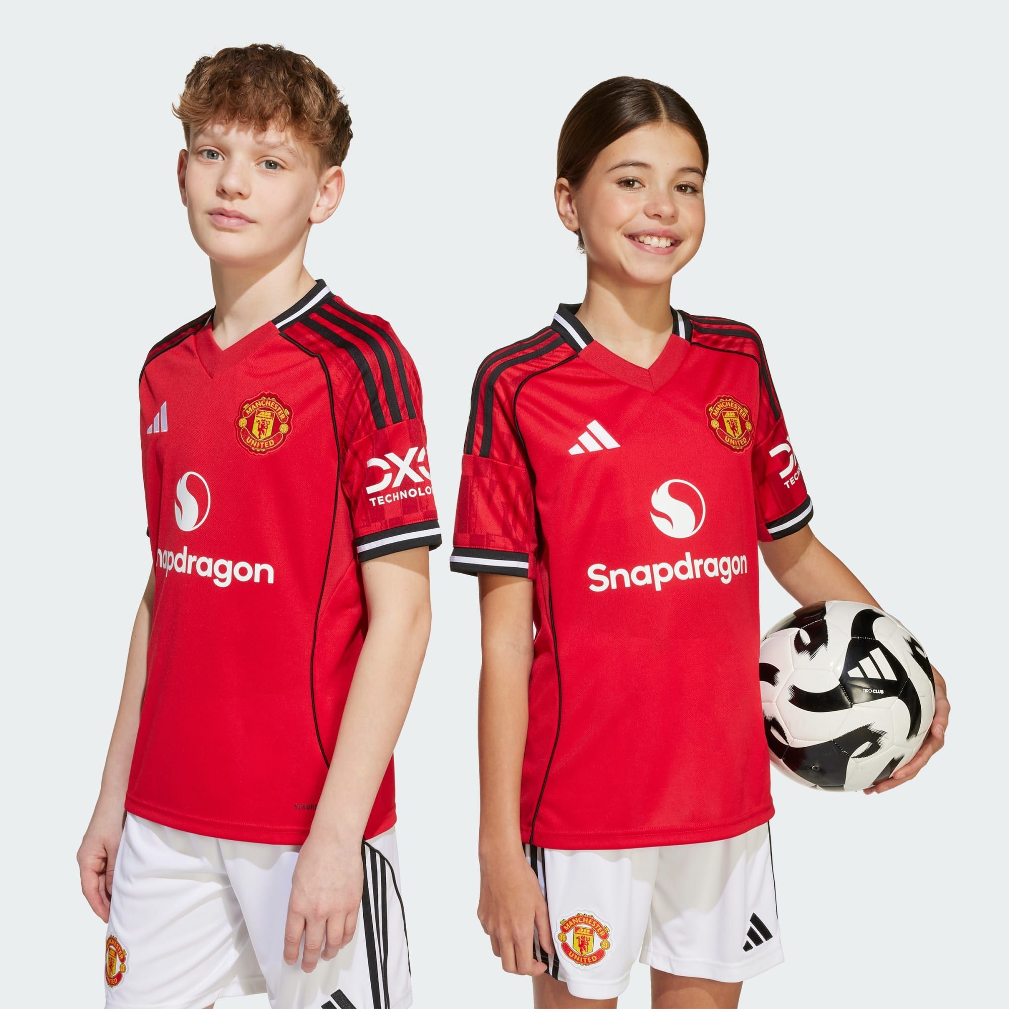  Áo Thun Trẻ Em Adidas Sân Nhà Manchester United 25/26 - JP3013 