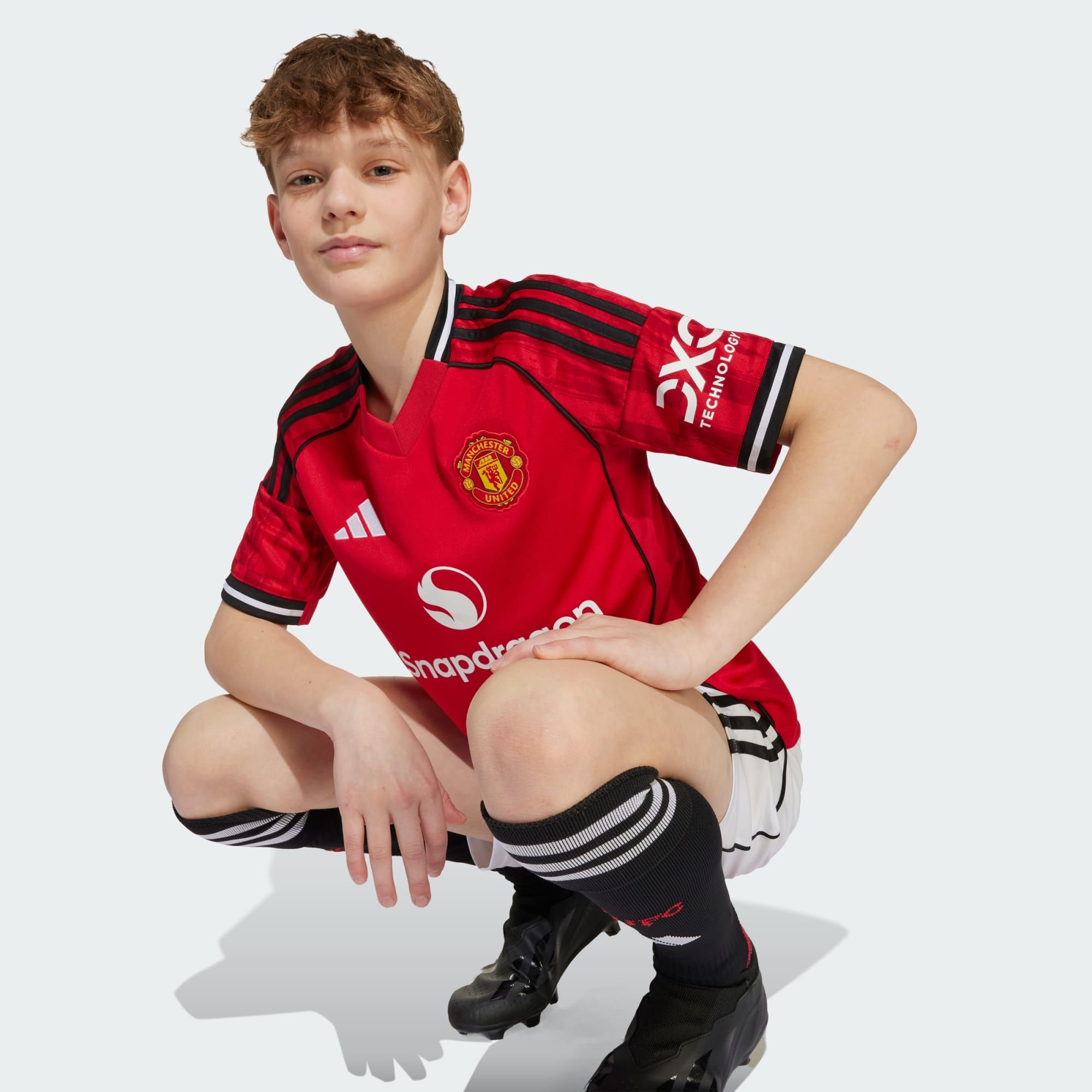  Áo Thun Trẻ Em Adidas Sân Nhà Manchester United 25/26 - JP3013 