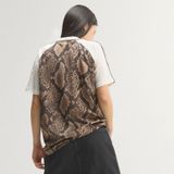  ÁO ĐẤU NỮ ADIDAS SATIN HOẠ TIẾT DA RẮN - KX1897 