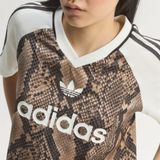  ÁO ĐẤU NỮ ADIDAS SATIN HOẠ TIẾT DA RẮN - KX1897 
