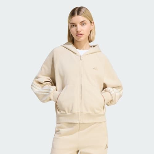  Áo Hoodie Nữ Adidas KIT KHÓA KÉO DỌC THÂN 3 GẠCH - KV9880 