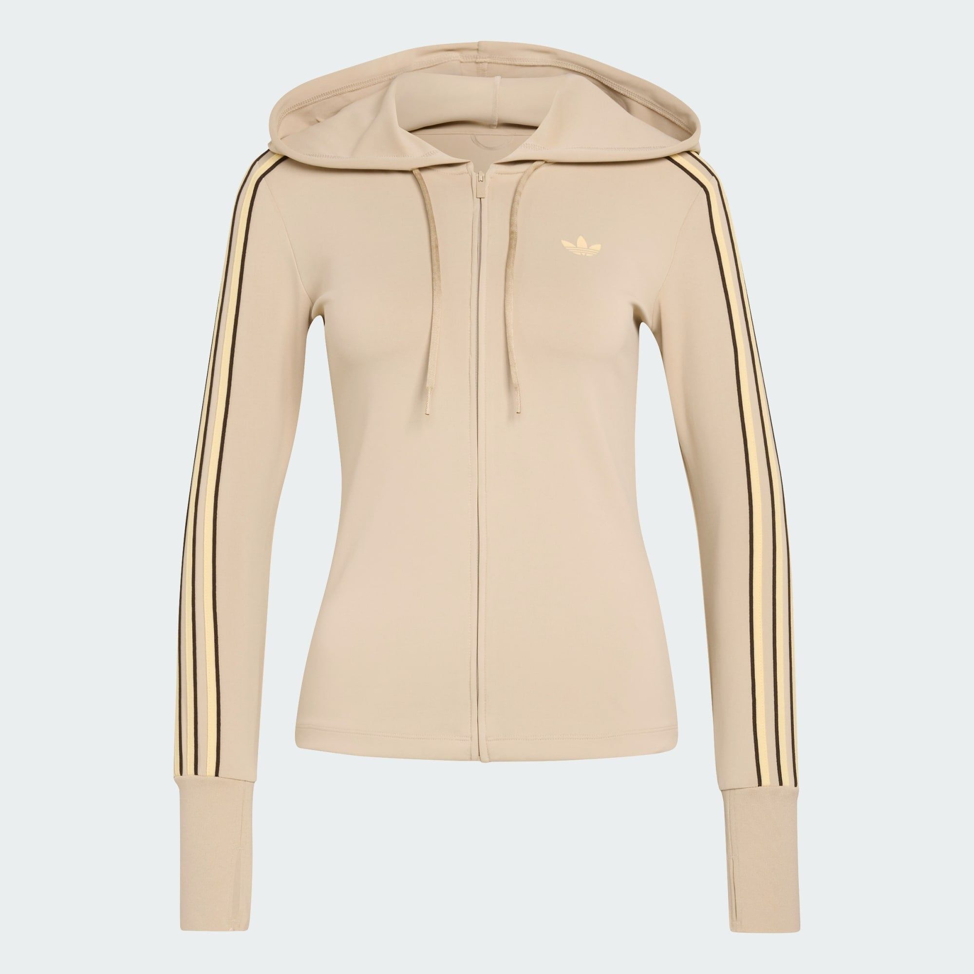  Áo Khoác Nữ HOODED TREFOIL ZIPPER 