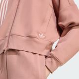  Áo Khoác Nữ Khóa Kéo 3 Sọc Đặt Lệch 