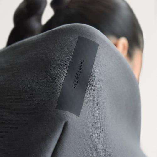  ÁO KHOÁC NỈ NỮ ADIDAS Z.N.E. SWEATSHIRT DÁNG LỬNG KHÓA KÉO DỌC THÂN - KF6394 