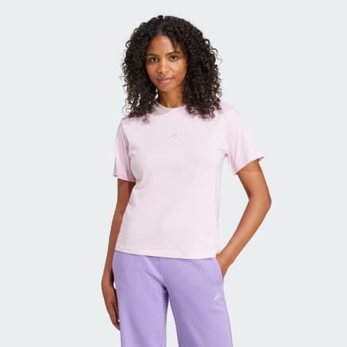 Áo T-shirt Nữ Adidas Cotton Logo Nhỏ Essentials - JI6073 