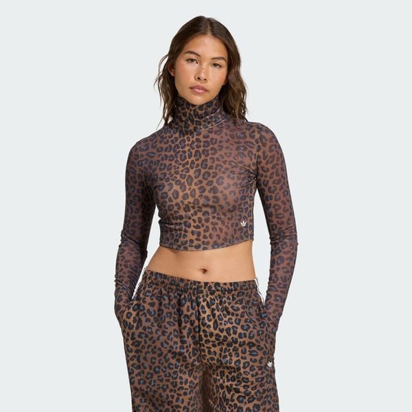  Áo Thun Nữ Dài Tay Hoạ Tiết Da Báo 