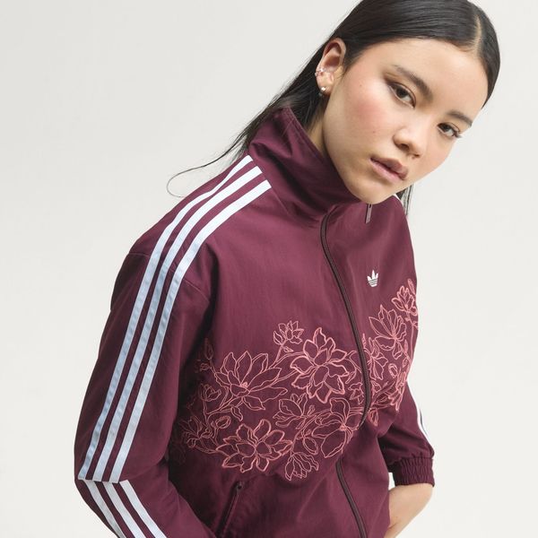  ÁO TRACK JACKET NỮ ADIDAS DÁNG RỘNG FIREBIRD GFX HOA - KX1875 