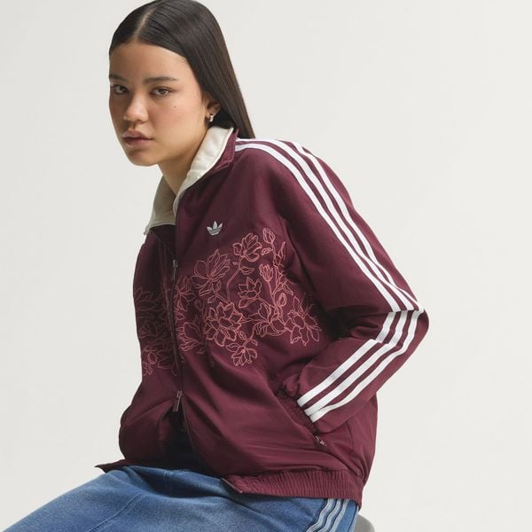 ÁO TRACK JACKET NỮ ADIDAS DÁNG RỘNG FIREBIRD GFX HOA - KX1875 