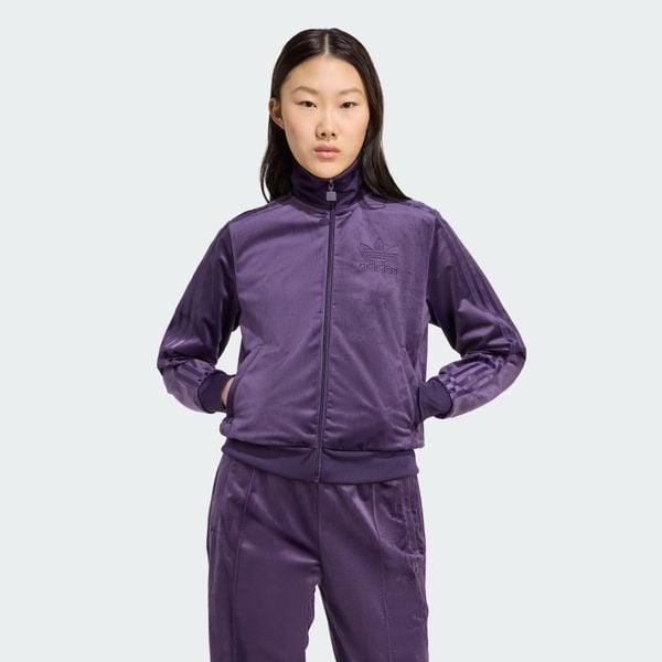  Áo Track Top Nữ Vải Nhung Adicolor 