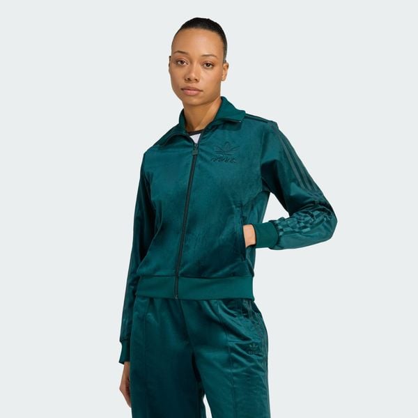  Áo Track Top Nữ Vải Nhung Adicolor 